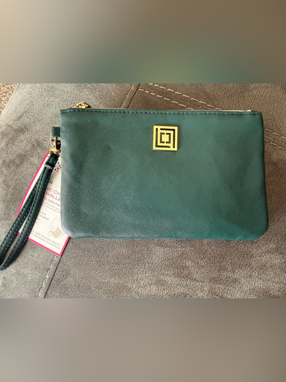 Liz Claiborn Wristlet with Removable USB Power Bank - NWT